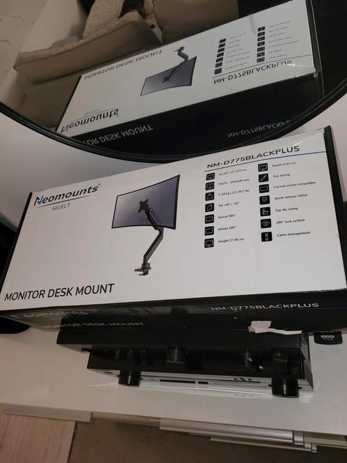 Monitor Desk Mount Neomounts (NewStar) NM-D775BLACKPLUS, Computers en Software, Monitoren, Zo goed als nieuw, Ophalen of Verzenden