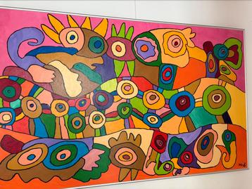 Schilderij kunst en ko Heidi beschikbaar voor biedingen