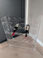 Echt vintage plexiglas wijnrek jaren 80, Ophalen, Zo goed als nieuw, Kunststof, 50 tot 75 cm