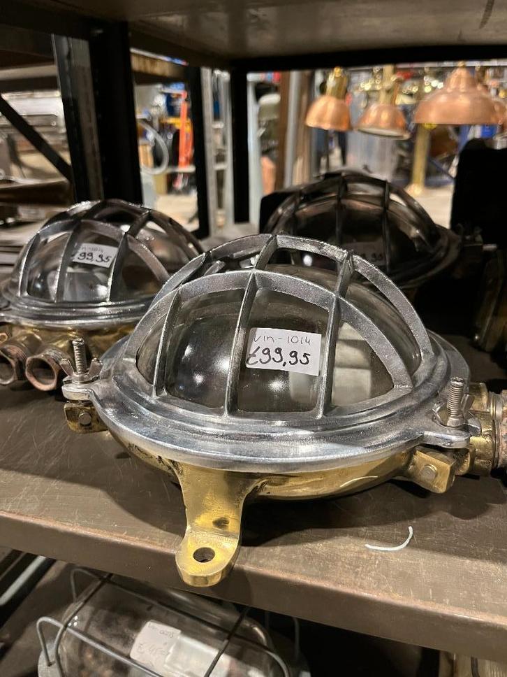 Scheeps schotlamp, Huis en Inrichting, Lampen | Hanglampen, Gebruikt, Minder dan 50 cm, Overige materialen, Ophalen