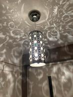 Leuke zilverkleurige hanglamp, Huis en Inrichting, Lampen | Hanglampen, Gebruikt, Ophalen of Verzenden