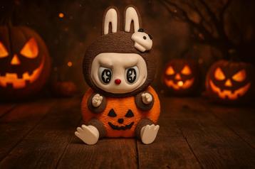 Te Koop: Labubu in Pompoen-pak! beschikbaar voor biedingen