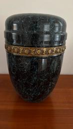 Decoratieve Urn / Sierurn, Gebruikt, Zwart, Aardewerk of Porselein, Ophalen of Verzenden