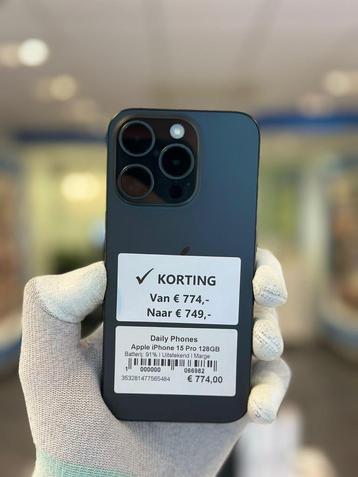 Zo goed als nieuw Apple iPhone 15 pro 128GB beschikbaar voor biedingen