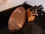 Koperen ovale vispan, Ophalen of Verzenden, Gebruikt, Overige materialen, Koekenpan of Braadpan