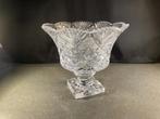 Antieke kristallen schaal op voet - ruitkristallen schaal, Antiek en Kunst, Ophalen of Verzenden