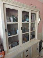 Crème witte buffetkast, Huis en Inrichting, Kasten | Buffetkasten, Ophalen of Verzenden, Gebruikt, 25 tot 50 cm, 200 cm of meer