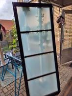 Schuifdeur op rail, Doe-het-zelf en Verbouw, Gebruikt, Overige typen, Inclusief glas, Hout