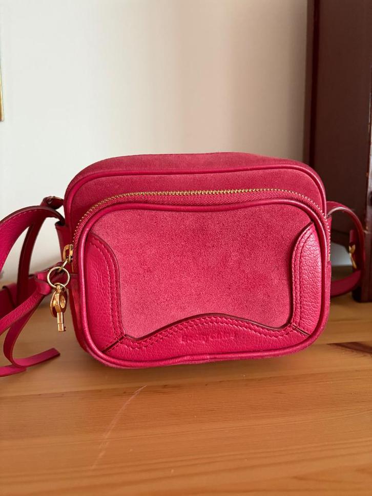 See by Chloe Ruby red bag robijnrode schoudertas tas cross, Sieraden, Tassen en Uiterlijk, Tassen | Schoudertassen, Gebruikt, Overige merken