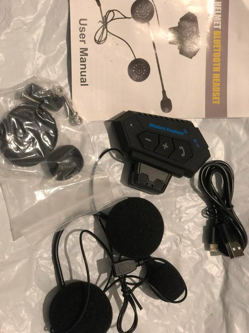 Bt12 Motorhelm Headset Draadloze Bluetooth Handsfree, Motoren, Accessoires | Overige, Nieuw, Ophalen