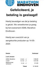 Marathon Eindhoven, Ophalen of Verzenden, Nieuw, Overige typen, Overige merken