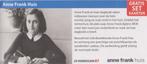 Anne Frank Huis, gratis set kaarten. Postcodeloterij bon 87., Eén persoon, Kortingskaart