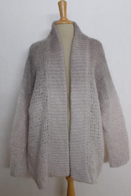 Mooi beige/bruin mohair wollen vest van Summum! M/L, Kleding | Dames, Truien en Vesten, Gedragen, Maat 38/40 (M), Beige, Verzenden