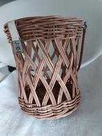Riviera maison groot windlicht rattan, vaas, Ophalen of Verzenden, Zo goed als nieuw, Overige materialen, Minder dan 25 cm