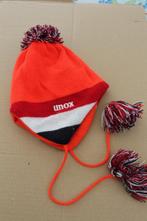 Unox kinder muts ingeweven Unox met bolletjes, Verzenden, Zo goed als nieuw, Jongen of Meisje, Muts