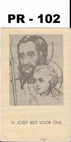 So117 prentje pr102 noveengebed ter ere van sint jozef, Ophalen of Verzenden, Zo goed als nieuw, Kaart of Prent