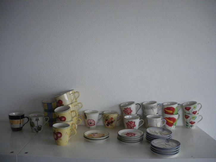 Vic's senseo bekers, Huis en Inrichting, Keuken | Servies, Zo goed als nieuw, Kop(pen) en/of Schotel(s), Overige stijlen, Ophalen of Verzenden
