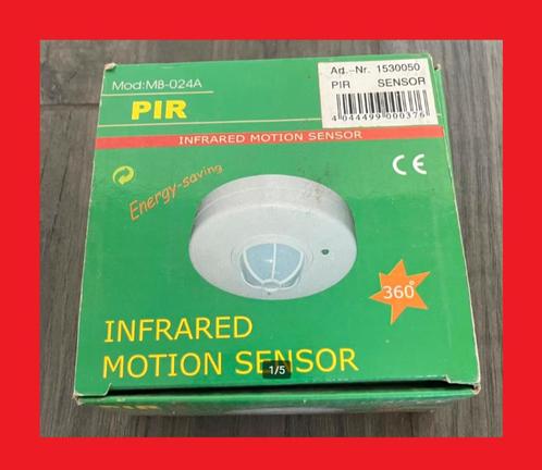 Infrarood pir sensor 220v BEWEGINGSSENSOR timer binne buiten, Doe-het-zelf en Verbouw, Elektra en Kabels, Nieuw, Overige typen