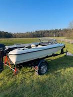 Fletcher speedboot + 8pk motor + aanhangwagen, Buitenboordmotor, Ophalen