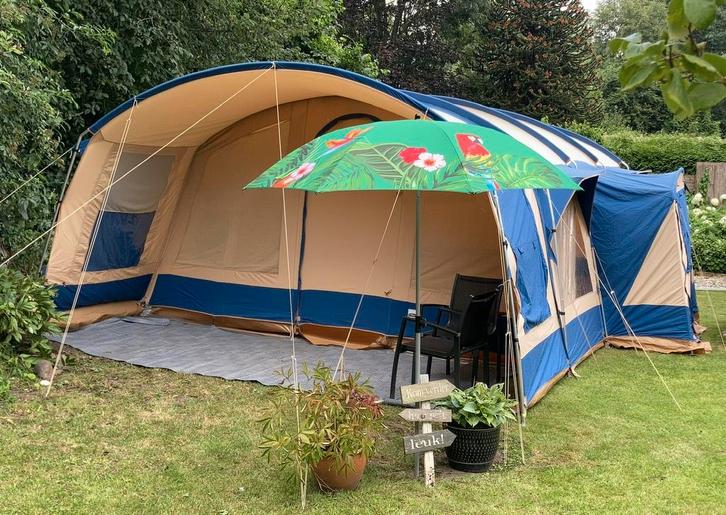 Idaho 6 persoons koepeltent vrijbuiter, Caravans en Kamperen, Tenten, tot en met 6, Zo goed als nieuw, Ophalen