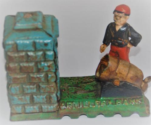 Spaarpot//Cast iron Spaarpot Mechanical bank, Verzamelen, Spaarpotten, Ophalen of Verzenden