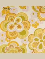 3646 Mega seventies bloemenbehang in roze en geel swiet  70s, Verzenden, Roze