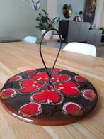 Vintage serveerschaal, kaasplateau jaren 70, Huis en Inrichting, Keuken | Servies, Gebruikt, Keramiek, Ophalen of Verzenden, Schaal of Schalen