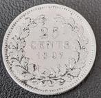 Nederland 25 cent 1897 (lot 2), Postzegels en Munten, Munten | Nederland, Zilver, 25 cent, Ophalen of Verzenden, Koningin Wilhelmina