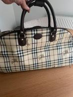 Grote leren origineel Burberry weekend tas trolley, Wieltjes, 30 cm of meer, Bruin, Minder dan 35 cm