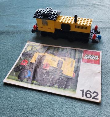 Lego trein 12 Volt blauwe rails locomotief (set 162) boekje. beschikbaar voor biedingen