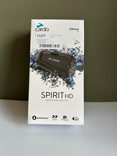 Cardo SPIRIT HD ENKELE SET communicatiesysteem, Motoren, Accessoires | Navigatiesystemen, Nieuw, Ophalen of Verzenden