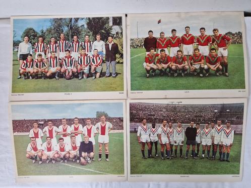 18 Esso elftalplaten eredivisie 1958/1959., Verzamelen, Sportartikelen en Voetbal, Zo goed als nieuw, Poster, Plaatje of Sticker