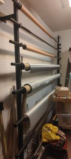 Wand rek met metalen buizen, Doe-het-zelf en Verbouw, Steigers, Ophalen, Overige typen, Minder dan 2 meter