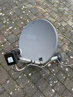 Triax schotel 60 cm + duo LNB twin (kop met 2 aansluitingen), Overige merken, Gebruikt, (Schotel)antenne, Ophalen