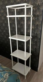 Wit metalen rek / stellingkast / open kast IKEA (prj), Ophalen, Gebruikt