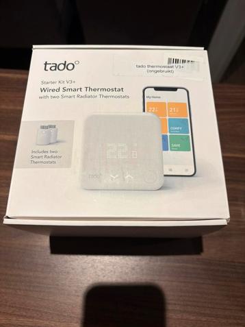 Tado thermostaat V3+ met 2 radiatorknoppen NIEUW beschikbaar voor biedingen
