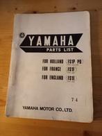 Yamaha FS1 Onderdelenlijst - Holland, Ophalen, Yamaha