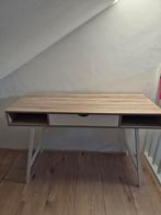 Bureau ABBETVED 48x120 licht eiken kleur/wit, Huis en Inrichting, Bureaus, Ophalen of Verzenden, Zo goed als nieuw, Bureau