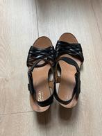 Clarks Sandalen Sleehak - Maat 40, Ophalen, Zo goed als nieuw, Zwart, Sandalen of Muiltjes