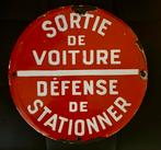 Emaille reclamebord Verkeersbord - Verboden te Parkeren, Ophalen of Verzenden