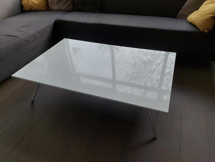 salontafel, Huis en Inrichting, Tafels | Salontafels, Gebruikt, Minder dan 50 cm, 50 tot 100 cm, 100 tot 150 cm, Rechthoekig, Overige houtsoorten