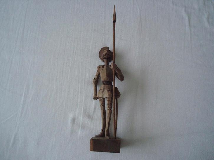 houten beeldje van don quichot, Antiek en Kunst, Kunst | Beelden en Houtsnijwerken, Ophalen of Verzenden