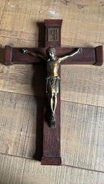 Kruisbeeld jezus ca 50 cm brons, Verzamelen, Religie, Ophalen of Verzenden, Zo goed als nieuw, Beeld(je), Christendom | Katholiek