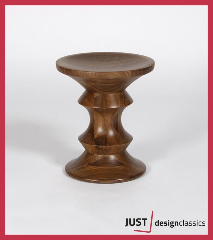 Vitra Stool Model C Massief Notenhout Nieuw, Huis en Inrichting, Krukjes, Nieuw, Hout, Ophalen of Verzenden