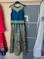 Indiaas jurk, Kleding | Dames, Gelegenheidskleding, Maat 38/40 (M), Overige typen, Blauw, Ophalen of Verzenden