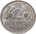 Duitsland 2 mark 1951 - F, Postzegels en Munten, Munten | Europa | Niet-Euromunten, Verzenden, Duitsland, Losse munt