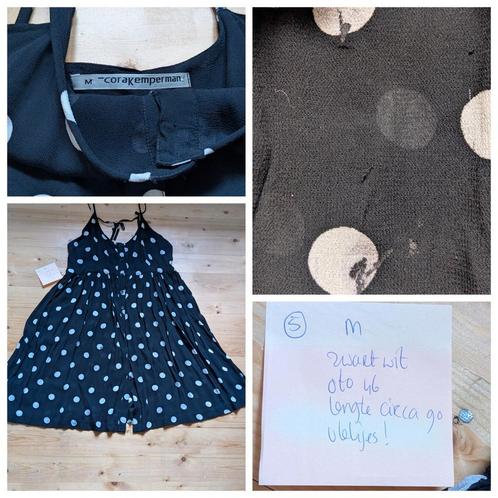 Cora Kemperman jurkje M zwart met stippen, Kleding | Dames, Overige Dameskleding, Zo goed als nieuw, Ophalen of Verzenden