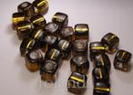 0011 Bruine Goud Kleurige Kube Acryl Kralen (8 mm), Verzenden, Nieuw, Kraal