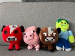 4 minecraft knuffels, Kinderen en Baby's, Speelgoed | Knuffels en Pluche, Ophalen of Verzenden, Overige typen