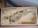 Vintage Sigaren Blik 1939 Nieuw Stationsgebouw, Antiek en Kunst, Ophalen of Verzenden